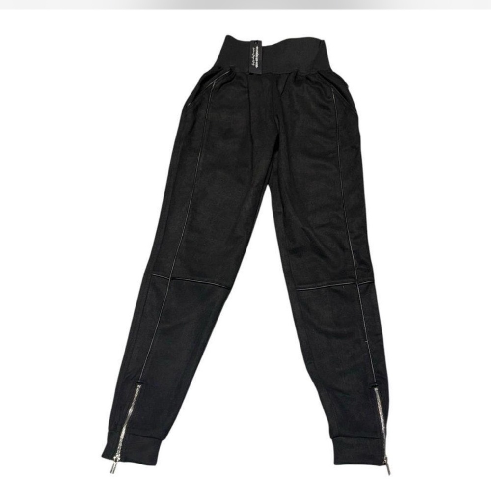 IN SEARCH OF Maniere De Voir vegan suede high waist joggers